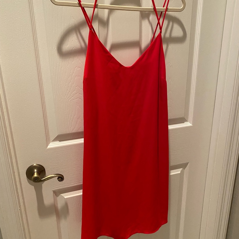 Red Spaghetti Strap Dress | Finn & Clover